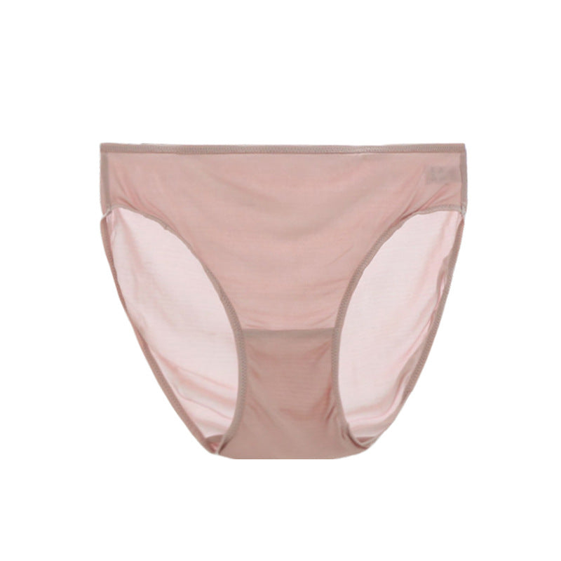 Seamless Low Waist Mulberry Silk Briefs