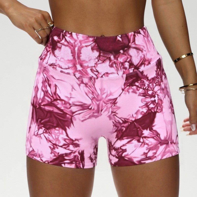 Women's Seamless High-Waist Yoga Fitness Shorts