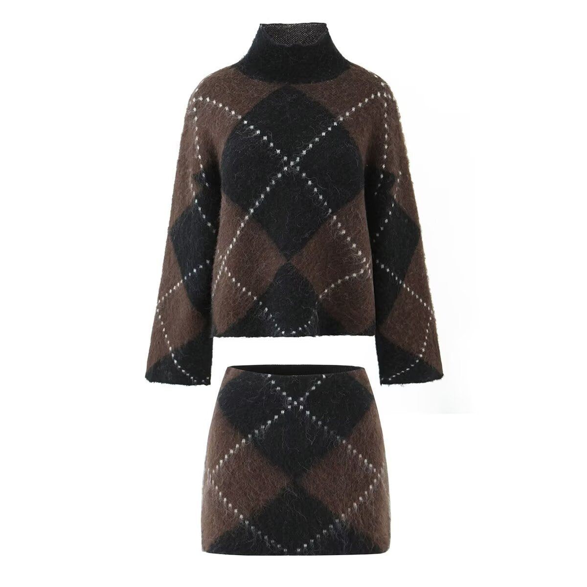 Knitted sweater skirt