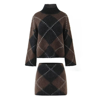 Knitted sweater skirt