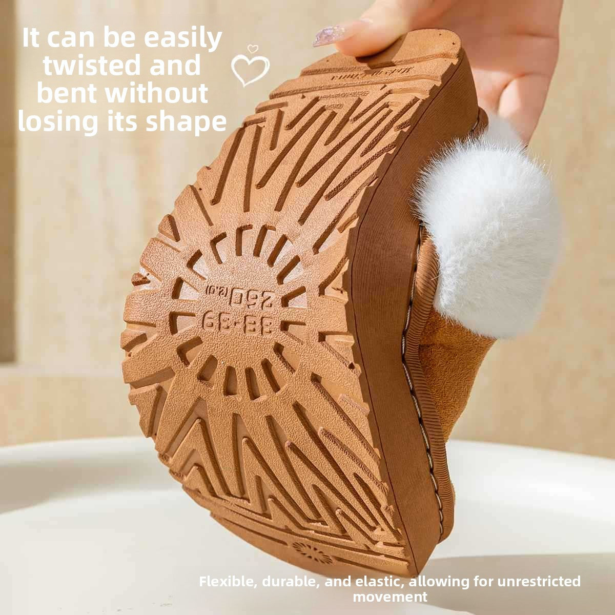 Cloud-like cotton slippers