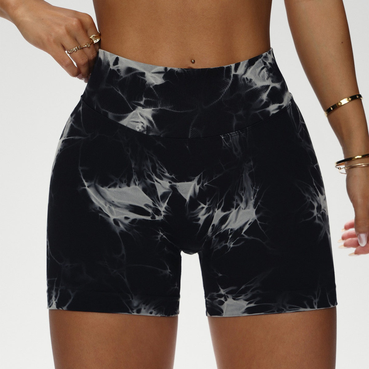Women's Seamless High-Waist Yoga Fitness Shorts