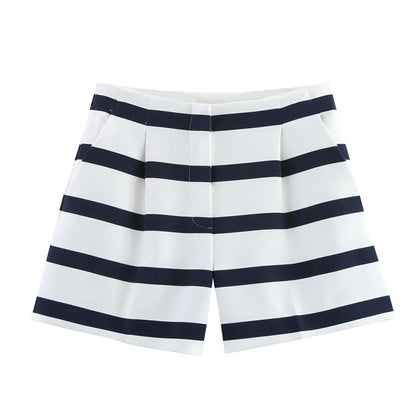 Striped Knit Two-Piece Set