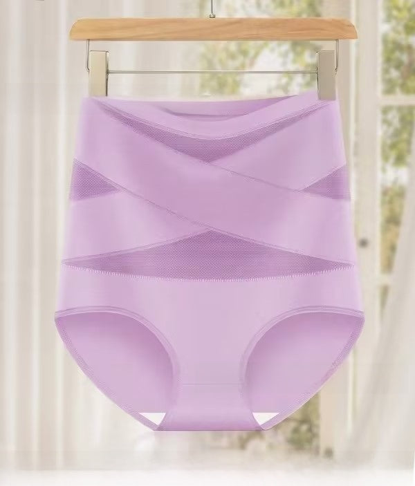 High-Waisted Shaping Briefs with Cross-Tie Tummy Control
