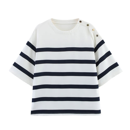 Striped Knit Two-Piece Set