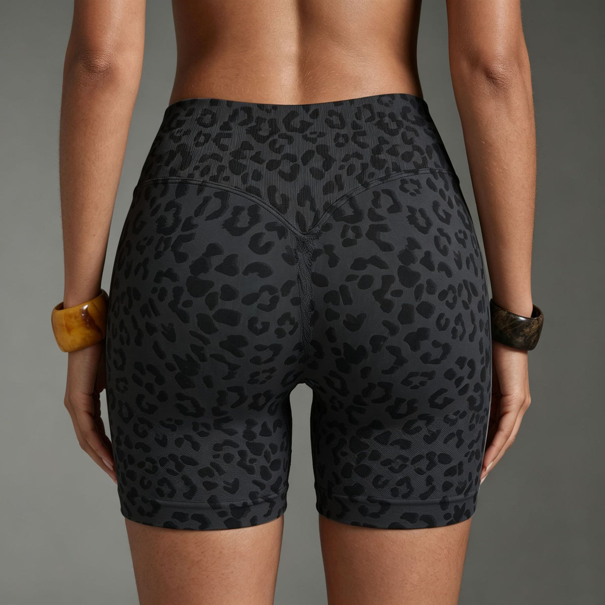 Women's Seamless High-Waist Yoga Fitness Shorts