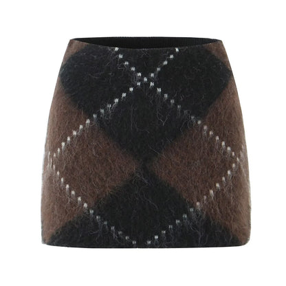 Knitted sweater skirt