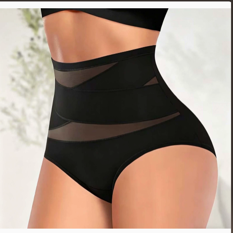 High-Waisted Shaping Briefs with Cross-Tie Tummy Control
