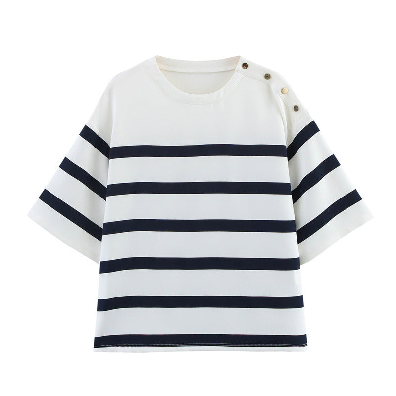 Striped Knit Two-Piece Set
