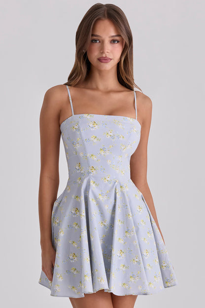 Spaghetti Strap Short French-Style Dress