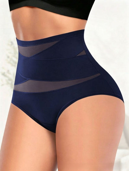 High-Waisted Shaping Briefs with Cross-Tie Tummy Control