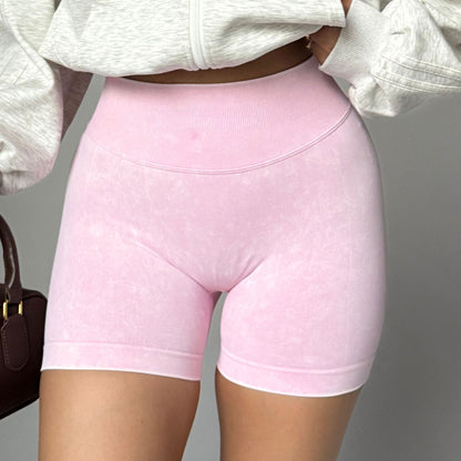 Women's Seamless High-Waist Yoga Fitness Shorts