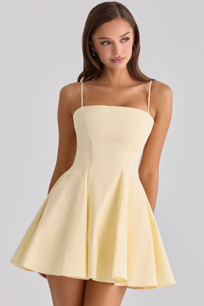 Spaghetti Strap Short French-Style Dress