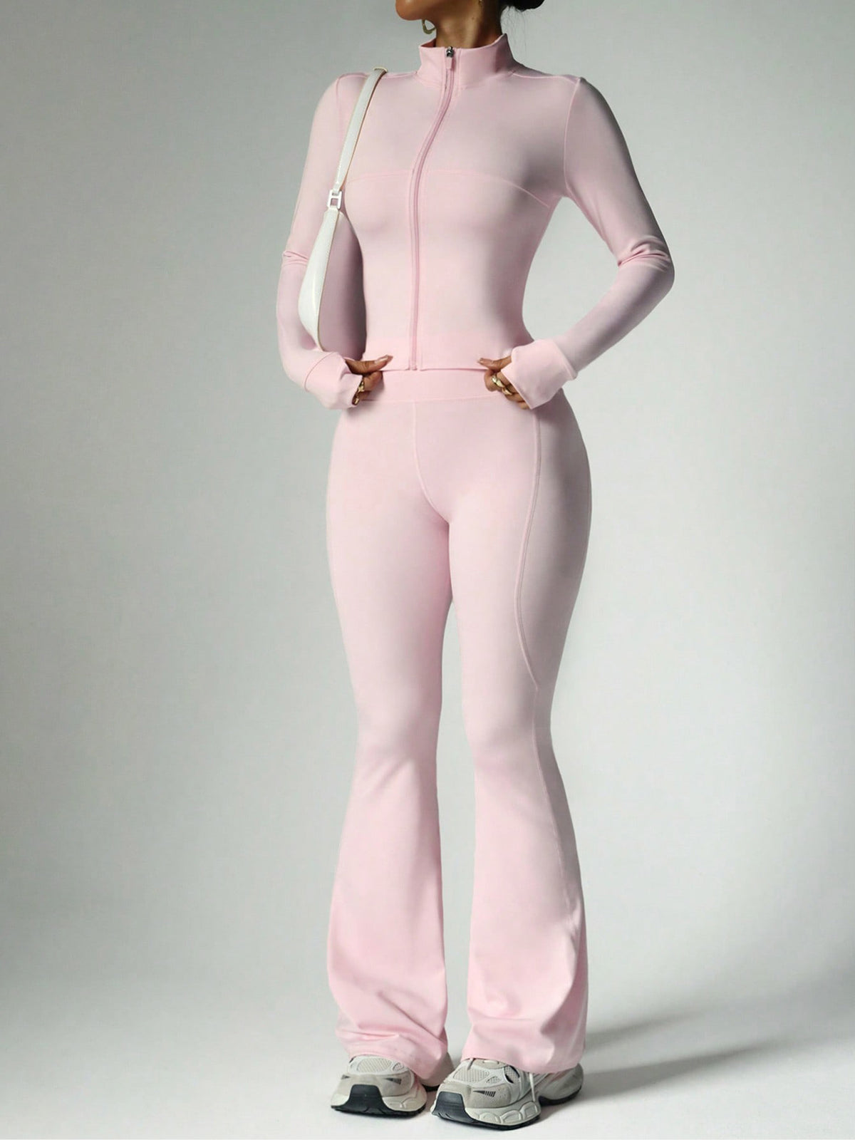 sleeveless zipper yoga set
