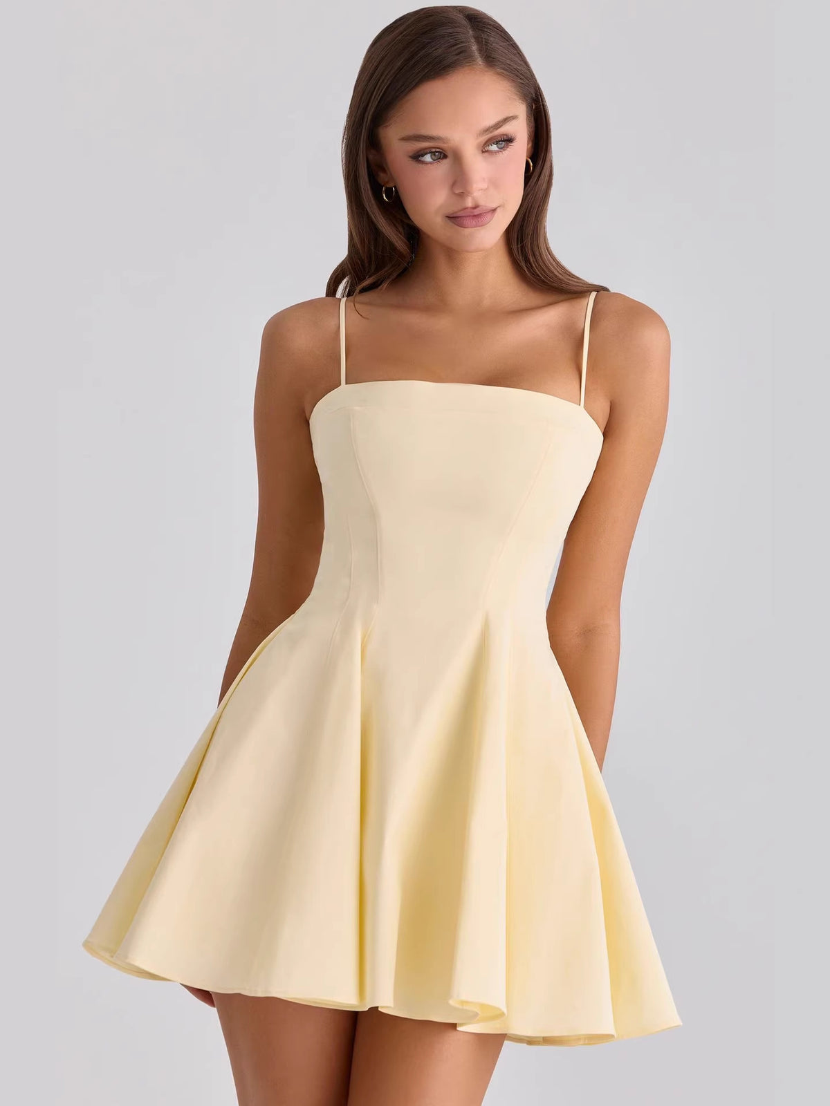 Spaghetti Strap Short French-Style Dress