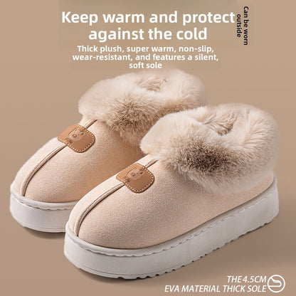Cloud-like cotton slippers