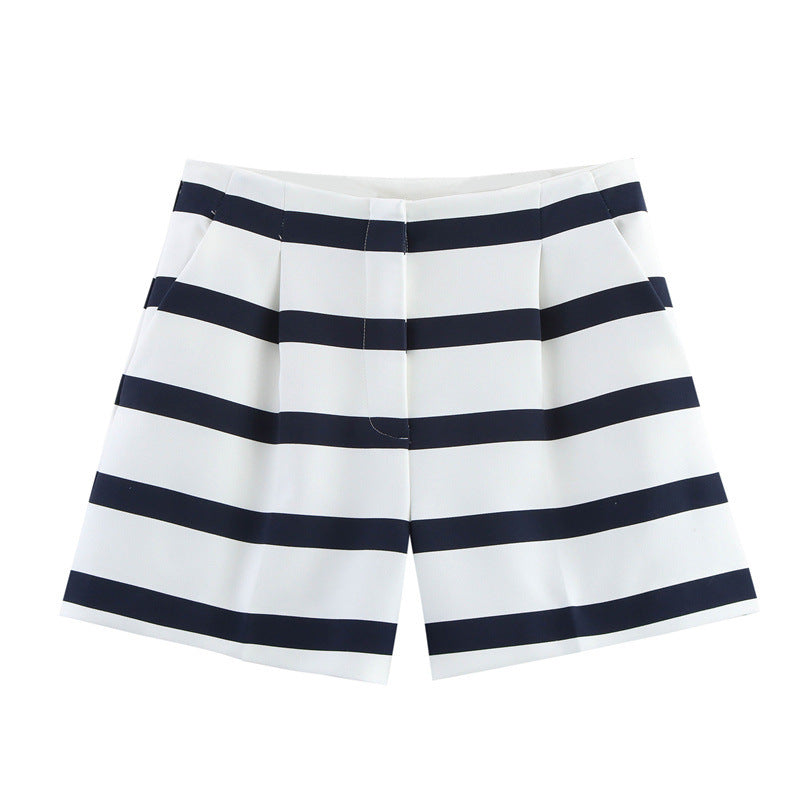 Striped Knit Two-Piece Set