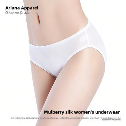 Seamless Low Waist Mulberry Silk Briefs