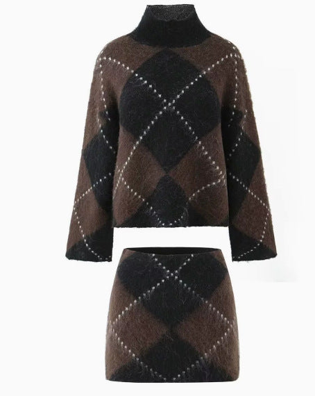 Knitted sweater skirt