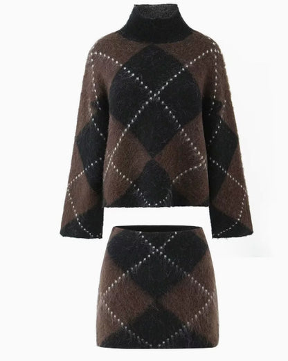 Knitted sweater skirt